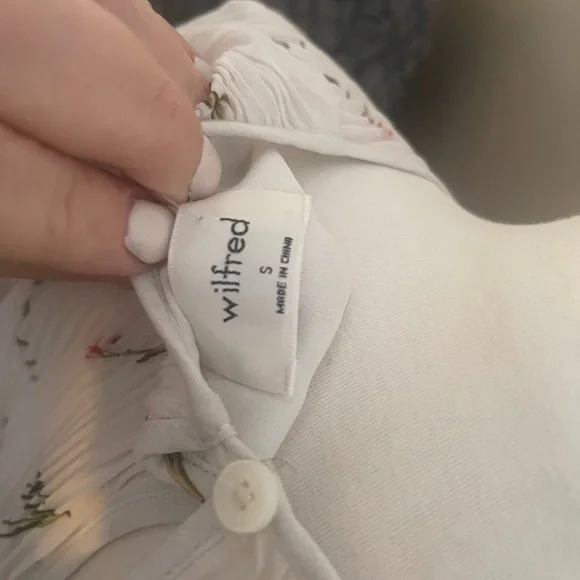 Wilfred White Floral Dress - Picture 6 of 9